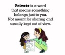 "My Body is Special and Private" Board Book