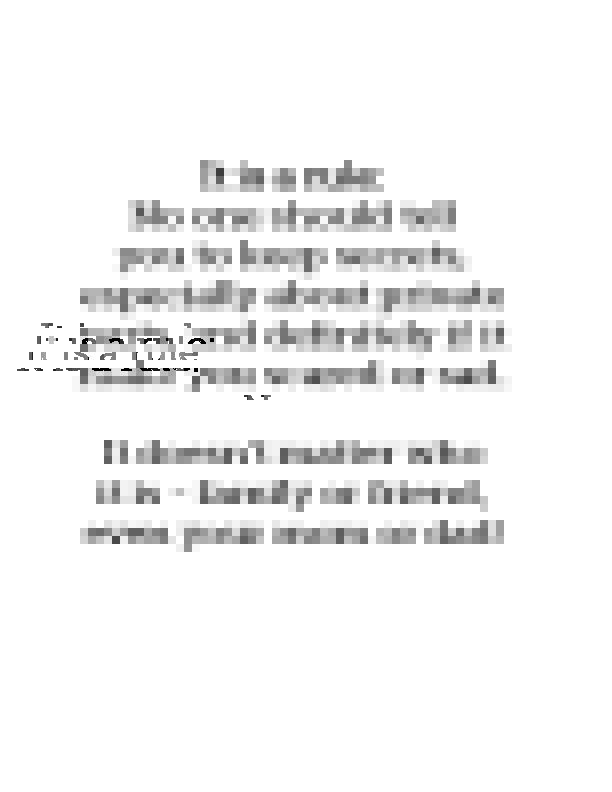 Teacher's Kit "My Body is Special and Private"