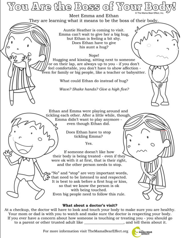 Boss of my Body Coloring Page