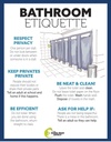 School Bathroom Etiquette Poster