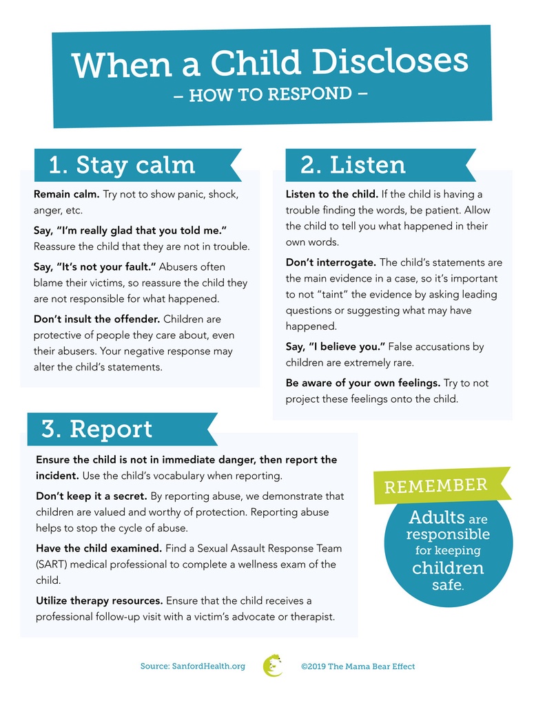 When a Child Discloses