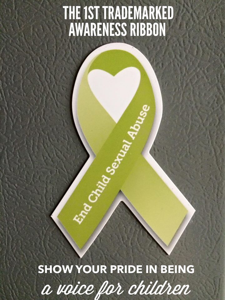 End Child Sexual Abuse Awareness Ribbon Magnet