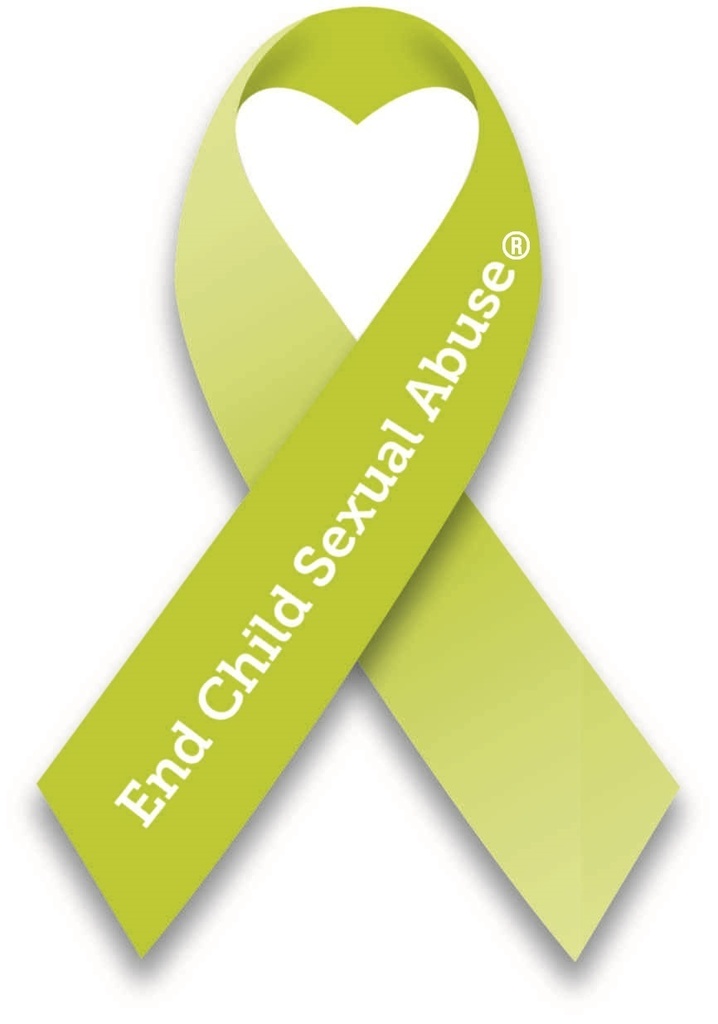 End Child Sexual Abuse Awareness Ribbon Magnet