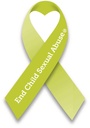 End Child Sexual Abuse Awareness Ribbon Magnet