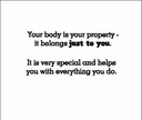 "My Body is Special and Private" Board Book
