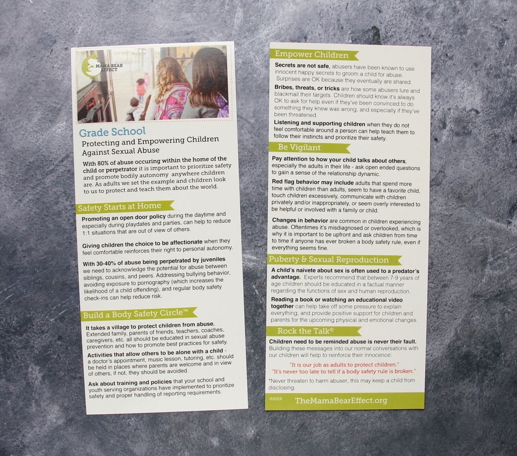 Grade School - What We Need To Know & Do - BULK